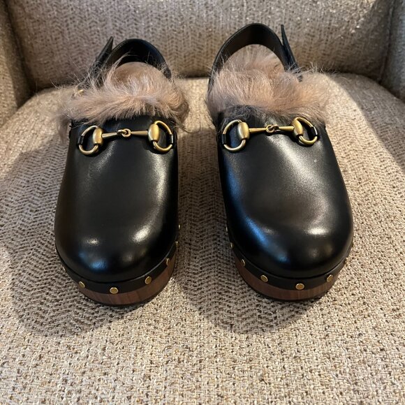 NWB Gucci Amstel Slingback Clog with Horsebit - Picture 2 of 5